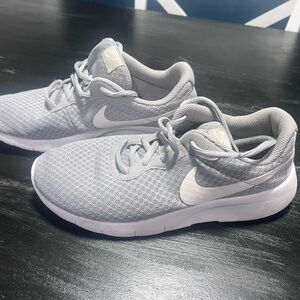 Nike Light Gray Mesh Sneakers - 6Y